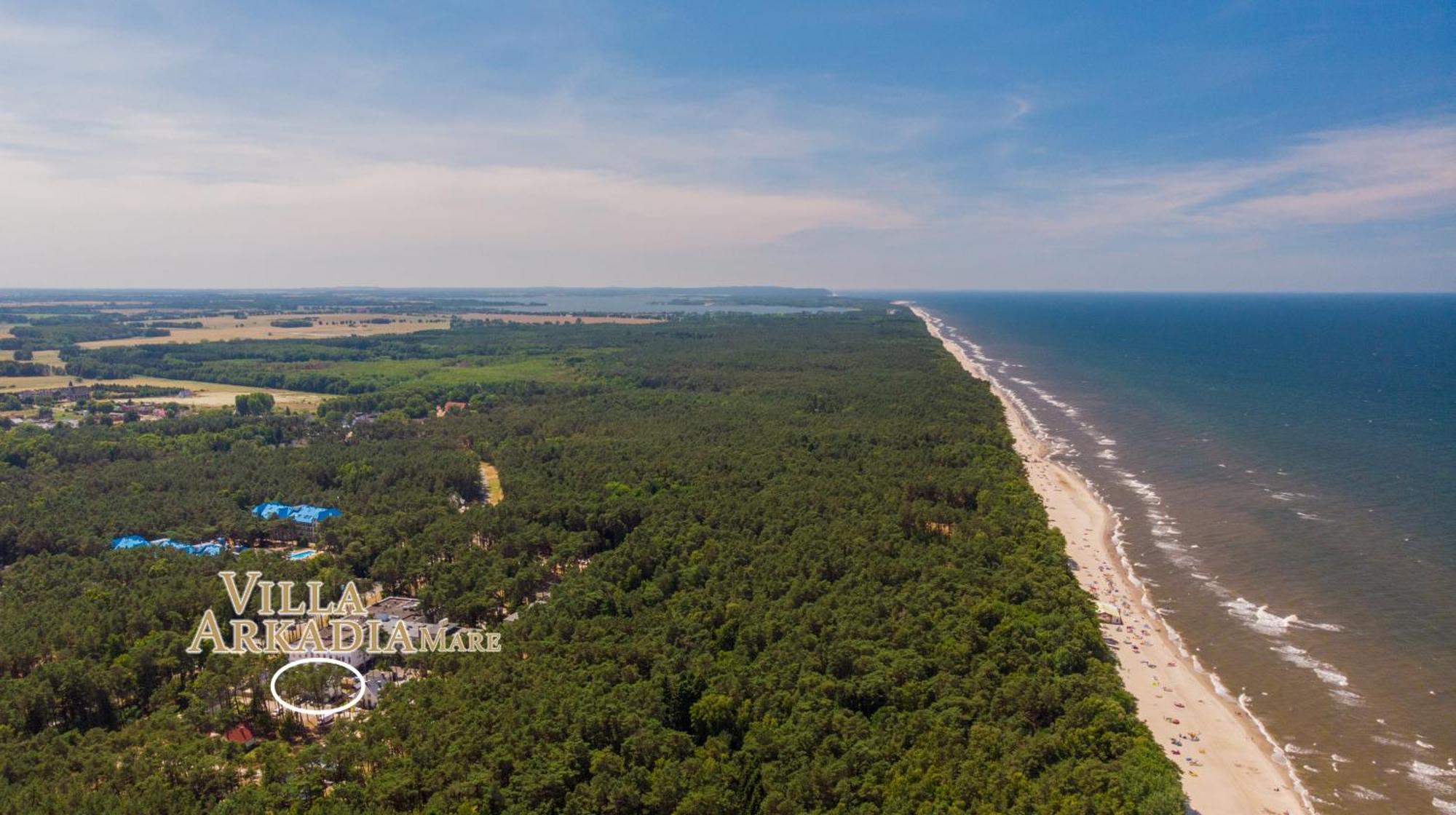 Villa Arkadia Mare Łukęcin Екстериор снимка